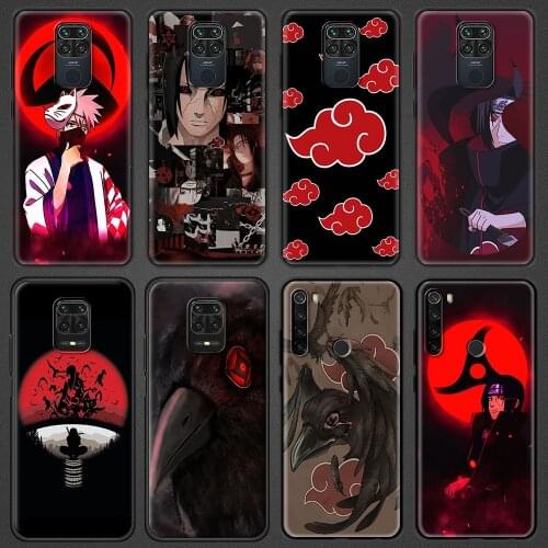 Luxury Soft Phone Accessories Cover for Redmi Note 9 9S 8 8T 7 Pro 7A 8A 9A 9C K40 Note 10 Plus MAX Case Akatsuki Anime