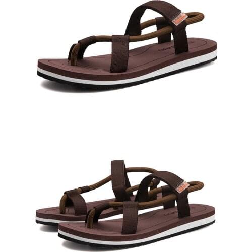 2019 New Style Mens Sandals Non-slip Summer Trend Wearing Cool Slippers Wholesale Beach Slippers Manufacturers