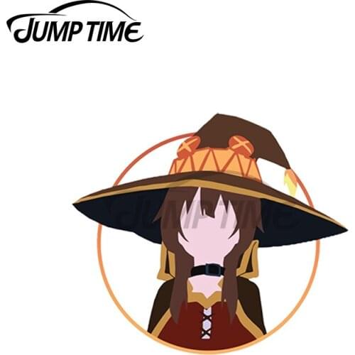 JumpTime 13 x 11.6cm MEGUMIN KONOSUBA FUNNY JAPANESE ANIME MEME Car Stickers Windshield Scratch-Proof Decal Personality Graphics