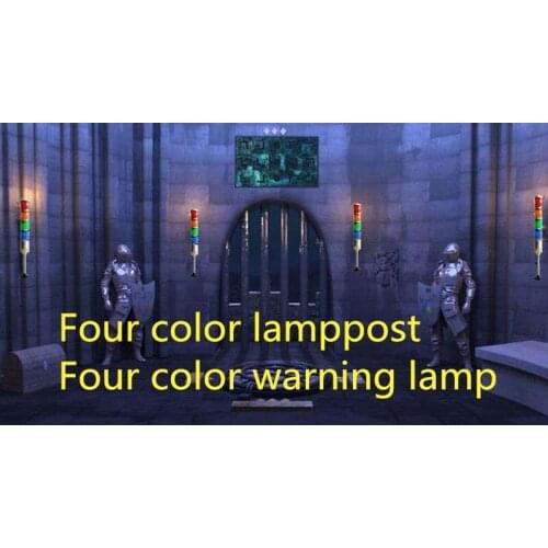 Real life Room Escape game props four-color light organs props