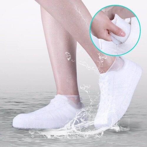 Waterproof Shoe Cover Silicone Material Unisex Shoes Protectors Rain Boots for Indoor Outdoor Rainy Days Reusable Shoes Cover