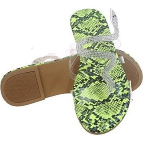 Womens Flat Shoes Slippers Flip Flops Beach Big Size 2021 Round Toe Fashion Woman Summer Ladies Slides Female Footwear Outdoor