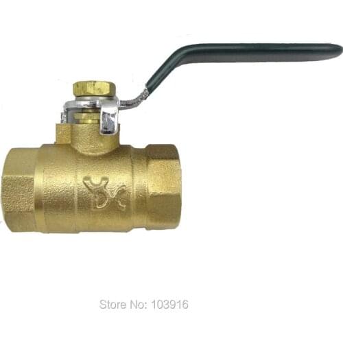 1 pcs of 2 way DN20 3/4" Brass ball valve