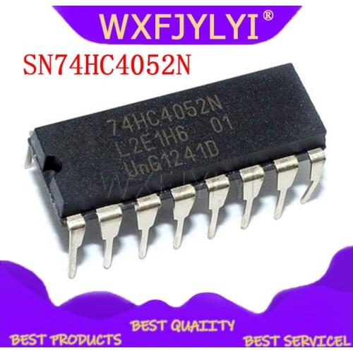 10PCS SN74HC4052N 74HC4052N 74HC4052 DIP16 Dual 4 Select 1 Analog Switch
