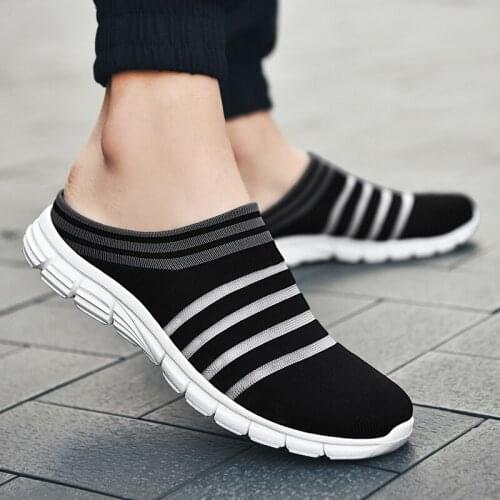 2021 New Fashion Summer Sandals Men Fashion Breathable Shoes Casual Beach Slippers for Unisex Mesh Zapatos De Hombre