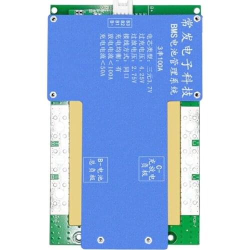 3 Strings 12.6V Polymer Ternary Battery Management System BMS Protection Board, Port Equalization Temperature Control