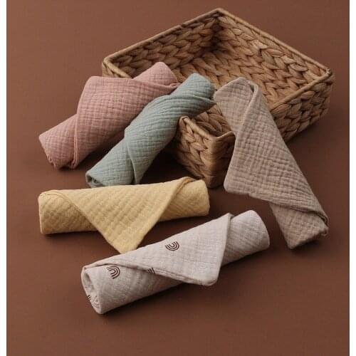 5pcs Baby Feeding Towel Soft Gauze Bath Towel Newborn Saliva Towel Burp Cloth towel microfiber towel