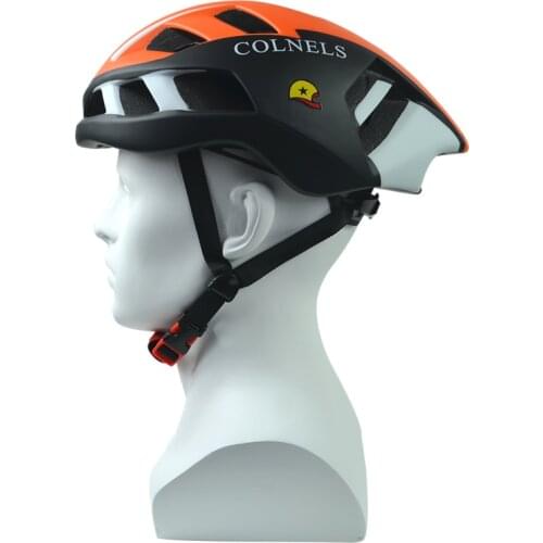 COLNELS Bicycle Helmet Orange and Black Color EPS Foaming In-Mold Adult Road Bike Riding Helmet with 16 Breathable Air Vents