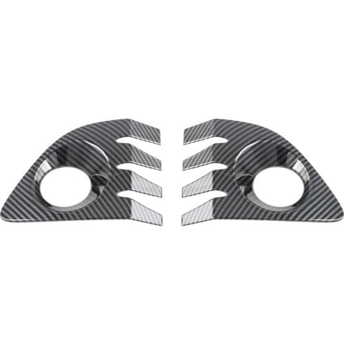 AU05 -Car ABS Carbon Fiber Front Fog Lamp Light Decoration Cover Trim for Toyota Corolla Cross 2020