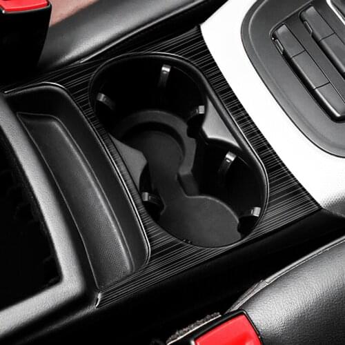 Car Accessories For Audi Q5 2009-2018 Stainless Steel Water Cup Holer Panel Storage Box Decorative Trim Sequins