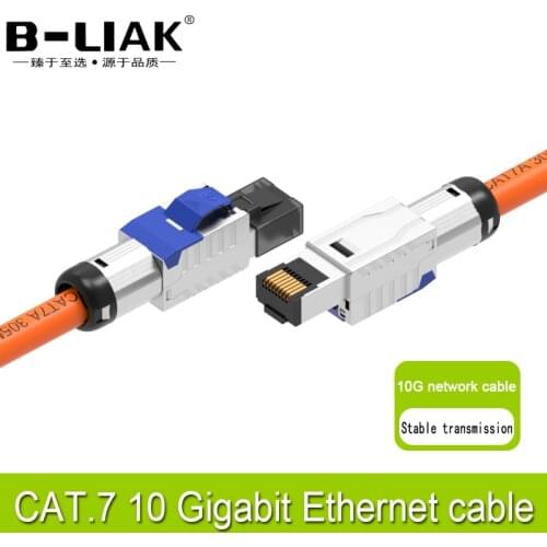 B-LIAK Network RJ45 Ethernet Cable Notebook links Cat7 Cat6A Cable Pre-terminated (Pre-assembled) Patch Cord