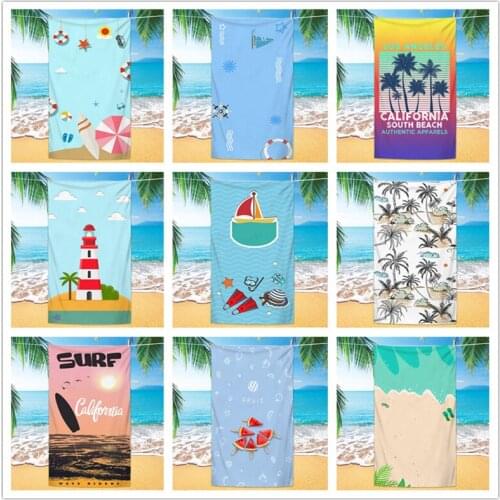 70*140cm Bath Towel Cartoon Yellow Car Red Watermelon Tree Printing Sports Quick Drying Absorbent Swimming Fitness Sports Mat
