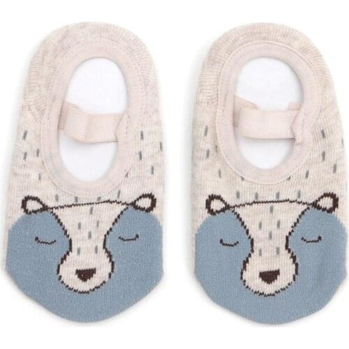 Childrens Cute Animal Socks Kids Non-Slip Elastic Band Short Ankle Toddler Socks ,1Yc16007