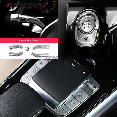 For Benz A B CLA GLE GLS GLB Class W177 W247 C118 W167 2019+ Car Engine Start Stop Console Mouse Media Button Column Shift Trim