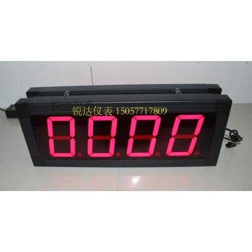 Double sided large screen LED digital display counter infrared induction automatic counter conveyor belt loading timer