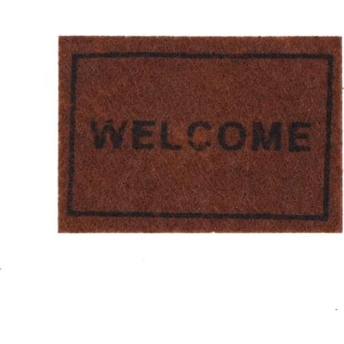 Dollhouse Miniature Welcome floor mat Carpet Rug dollhouse accessories