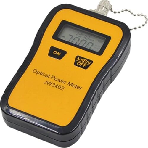 JW3402 Telecommuniation -70~+6dBm Portable Mini Fiber Optical Power Meter Self-calibration Function