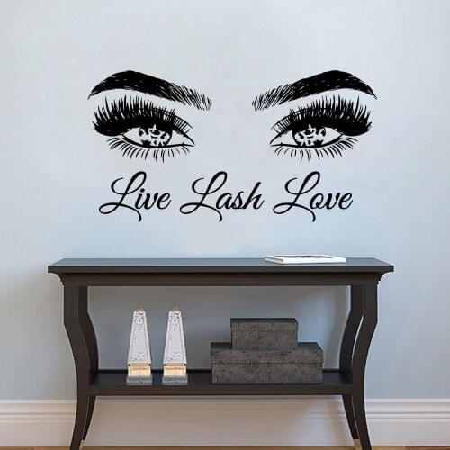 Drop Shipping Eyelash Nursery Wall Stickers Vinyl Art Decals For Kids Rooms Decoration Wall Art Sticker Murals