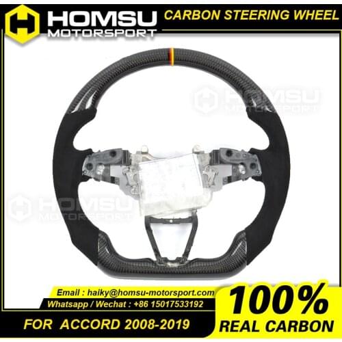 LED Carbon Fiber Steering Wheel Compatible with honda 2018 Accord OHC Motors LED Carbon Fiber Steering Wheel