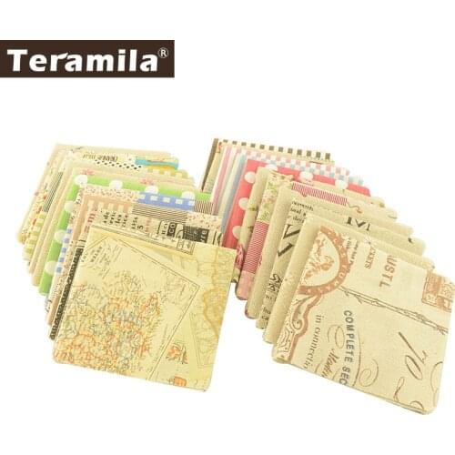Teramila Cotton Linen Fabric10 Pcs/Lot 20x20cm Telas Tissus Canvas Fabric DIY Sewing Home Cushion Curtain Patches Quilts Cloth