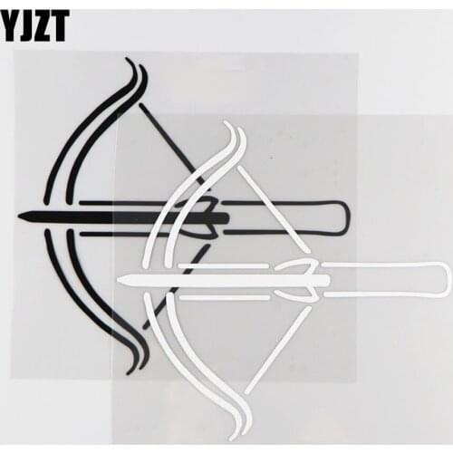 YJZT 18.1CM*17.3CM Crossbow Personality Pattern Decoration Vinyl Decal Creative Car Sticker 1A-0264