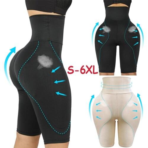 Women Underwear Fake Ass Waist Tummy Control Butt Lifter Shapewear Shorts Pad Shaper Panties Thigh Slimmer Underpants Plus Size