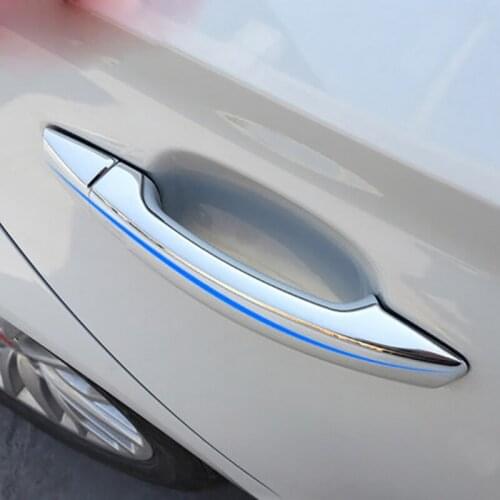 Foal Burning ABS Chrome Car Exterior Door Handle Protection Cover Sticker For V W New Passat CC Magotan Golf 6 Accessories
