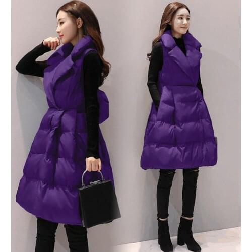 Vest 2020 Autumn Winter Women Down Cotton Waist Coat Parka Sleeveless Jacket Colete Feminino Chaleco Mujer YY1507