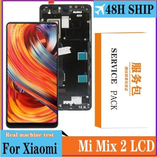 5.99" LCD for Xiaomi Mi Mix 2 LCD Display Touch Screen Digitizer Assembly With Frame Replacement Parts For mi mix2 lcd