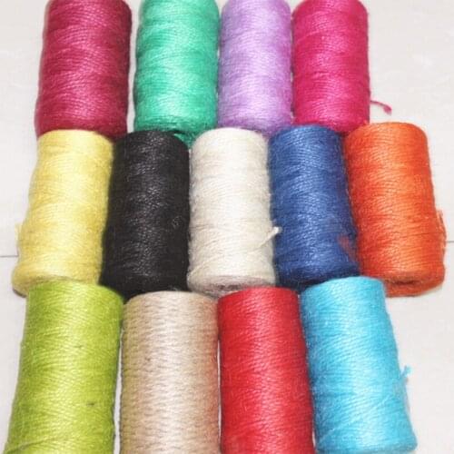 100% Hemp colorful Cords Double Strands decorating twines diy handicraft supplies