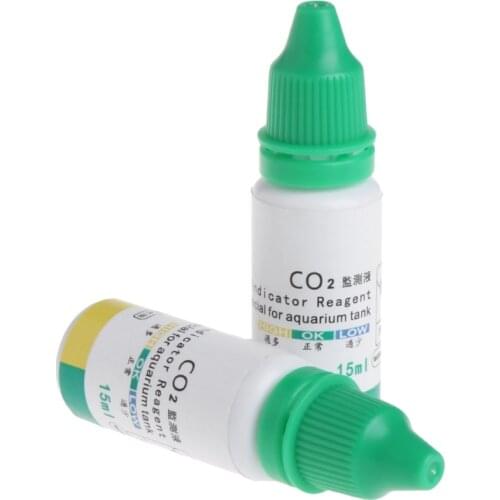 2021 New Aquarium CO2 Indicator Solution Fish Tank Liquid Test Plants Supplies Long Term