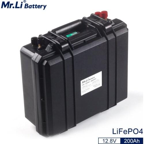 Mr.Li 12v 200Ah Lifepo4 Battery Pack 200ah lithium battery 202ah solar battery pack replace lead acid 200Ah pack