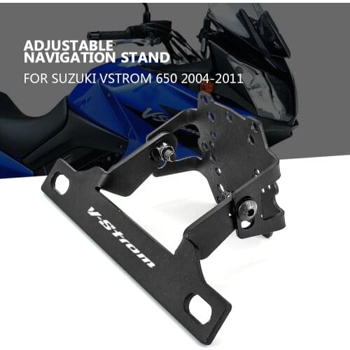 Motorcycle Accessories GPS navigation bracket Supporter Holder For Suzuki V-Strom 650 VStrom 2004 - 2011 2010 2009 2008 2007