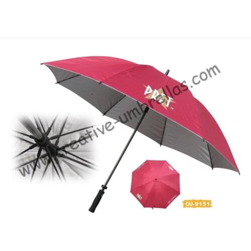 Free shipping by sea,14mm fiberglass shaft and ribs,auto open golf umbrella,windproof,anti-thunderbolt,advertising umbrella