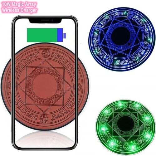 10W Magic Array Wireless Charger For iPhone12 12ProMax 11 11Pro X 8 7 Plus XS MAX XR For Samsung S6 S7 Edge S8 S9 Plus