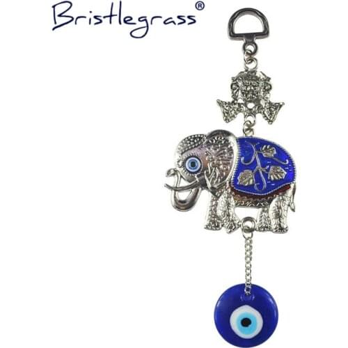 BRISTLEGRASS Turkish Blue Evil Eye Skull Flower Elephant Amulets Lucky Charms Wall Hanging Pendants Pendulum Blessing Protection