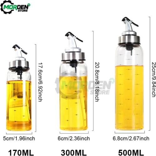 Cook Seasoning Oil Bottle Sauce Bottle Glass Storage Bottles for Oil Vinegar Creative Oil Dispenser Kitchen Accessories