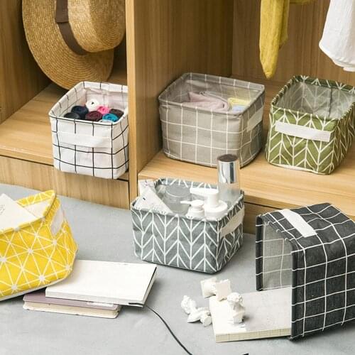 Cube Folding Laundry Basket For Kids Toy Storage Basket Sundries Books Dog Toys Organizer Storage Box Clothes Storage Bag