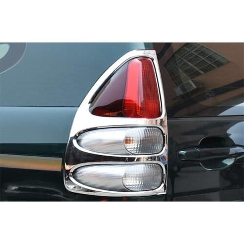 For Toyota Land Cruiser 120 Prado J120 2003 2004 2005 2006 2007 2008 2009 Chrome Taillight Cover Car-styling Tuning Accessory