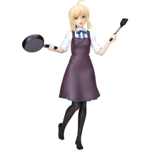 21cm Original SEGA Anime Figure Fate/Grand Order Saber Action Figure PVC Model Doll Decoration Toy Childrens Birthday Gift