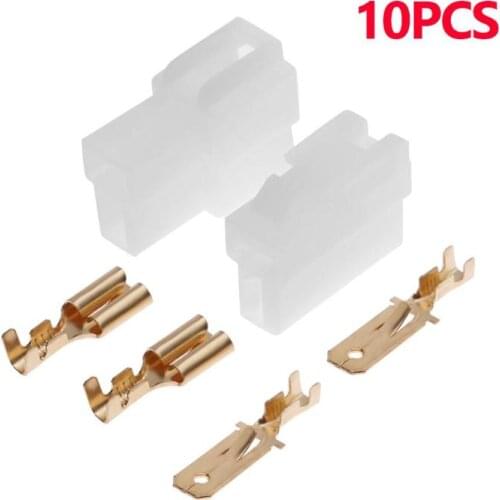 Hot Sale Power Connector Plugs Wear-resistant 10 Sets T Type DC Power Supply Socket Connector For VHF/UHF Kenwood ICOM Yaesu
