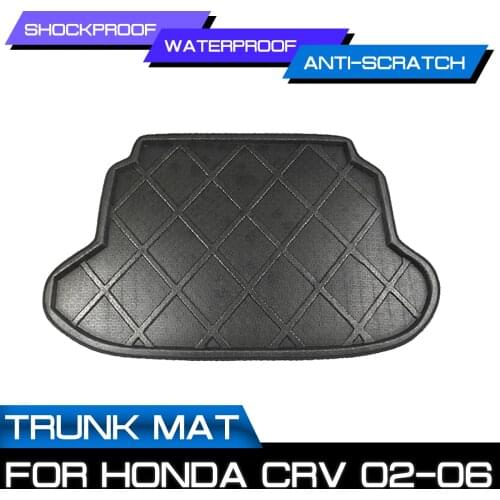 Car Rear Trunk Boot Mat Waterproof Floor Mats Carpet Anti Mud Tray Cargo Liner For Honda CRV 2002 2003 2004 2005 2006