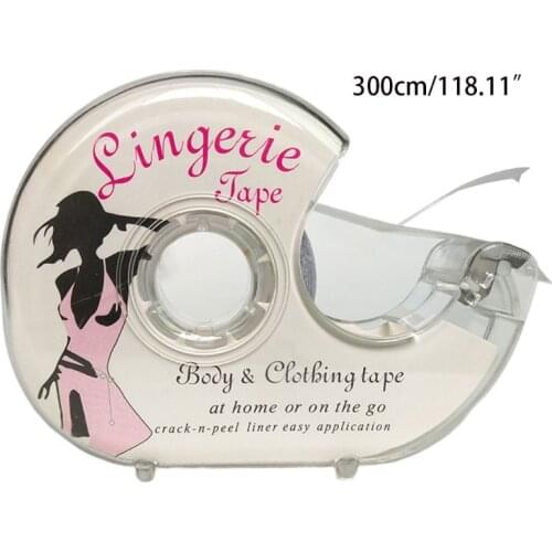 3 Meters Double Sided Body Tape Self-Adhesive Bra Clothes Dress Shirt Secret Lingerie Sticky With Dispenser Safe Accessories