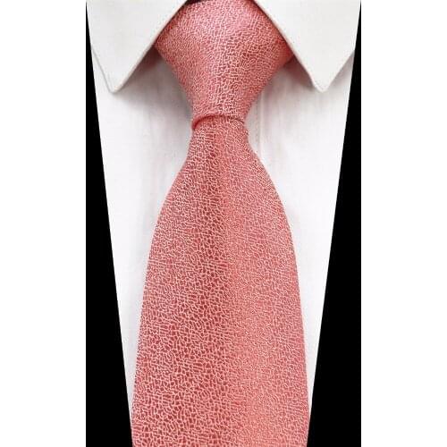 GUSLESON Brand New Solid Color Tie Red Gold Gray Green Ties For Men Jacquard Woven Silk Neck Tie Suit For Formal Party Wedding