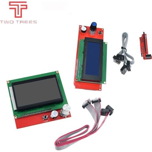 1PCS 2004 LCD 12864 Display 3D Printer Reprap Smart Adapter Controller Reprap Ramps 1.4 1.6 Mega2560 board 2004LCD Control