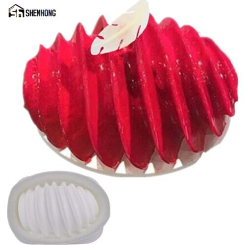 SHENHONG Honeycomb Conch Cake Mold For Baking Dessert Art Mousse Silicone Decorating Pan Mould Silikonowe Moule Pastry 3D