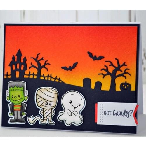 Cute Halloween Monster Clear Stamps For DIY Scrapbooking Paper Card Crafts Decoration Transparent Stempels Silicone Seal New