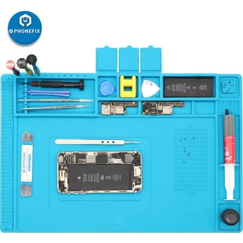 Heat Insulation Working Mat Mobile Phone Repair Insulation Pad for BGA Soldering Station Insulator Pad Maintenance Platform