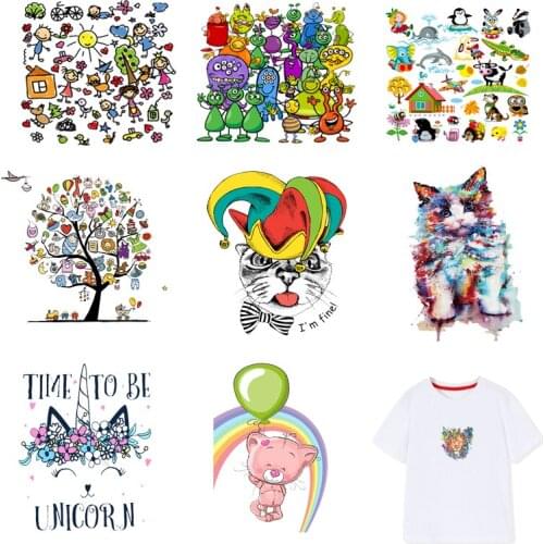 Iron-on Transfers for Clothing Patches Clorhing Stickers Stripe Diy Cute Patch Fusible Appliques for T Shirt Vinyle Adhesive I