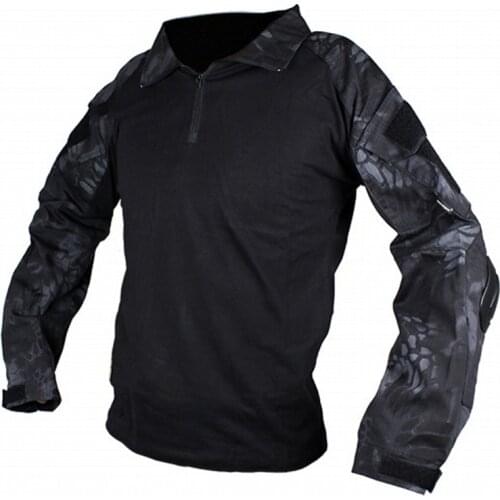 CQC Military Army Tactical Shirt Gen2 Hunting Airsoft Paintball Men Long Sleeves BDU Combat Shirt With Elbow Pads Typhon